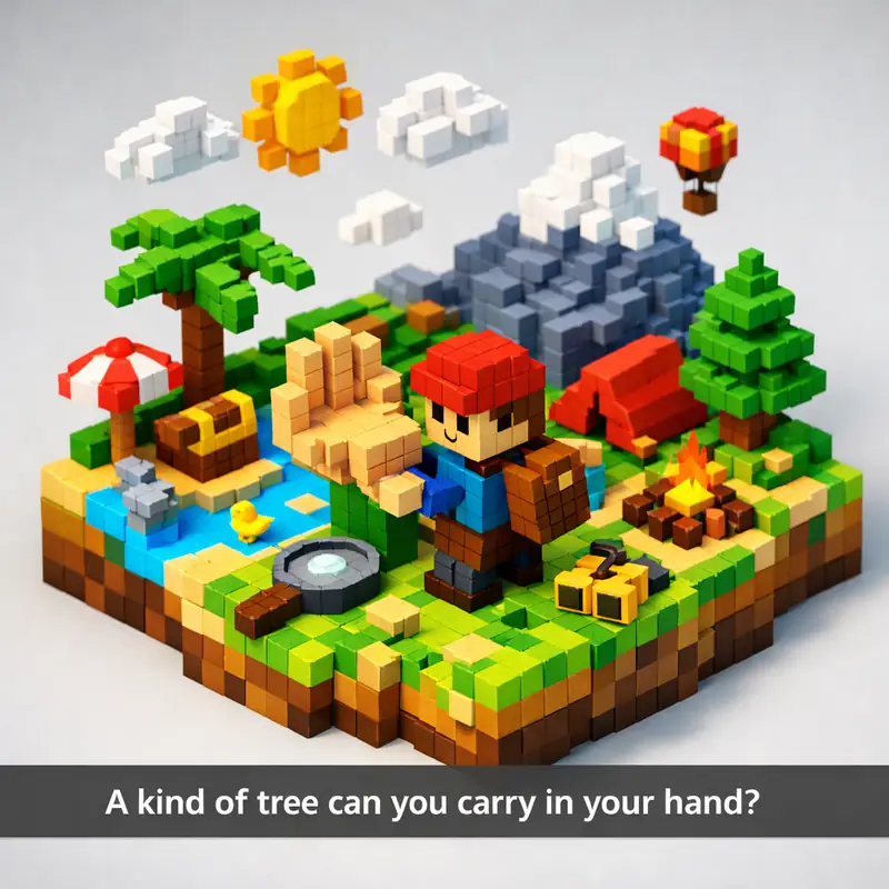 A kind of tree can you carry in your hand?